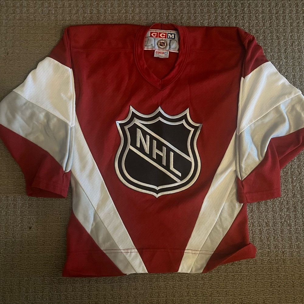 1998-99 All-Star Game North America NHL Hockey Jersey CCM Boys S/M RARE AR KNIT